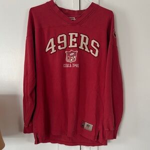 Vintage NFL 49ers Red Long Sleeve Shirt